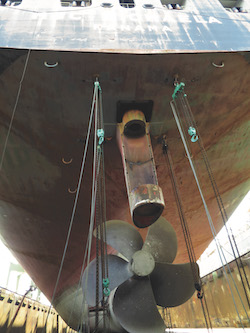 MarineShaft tackles containership rudder stock repair